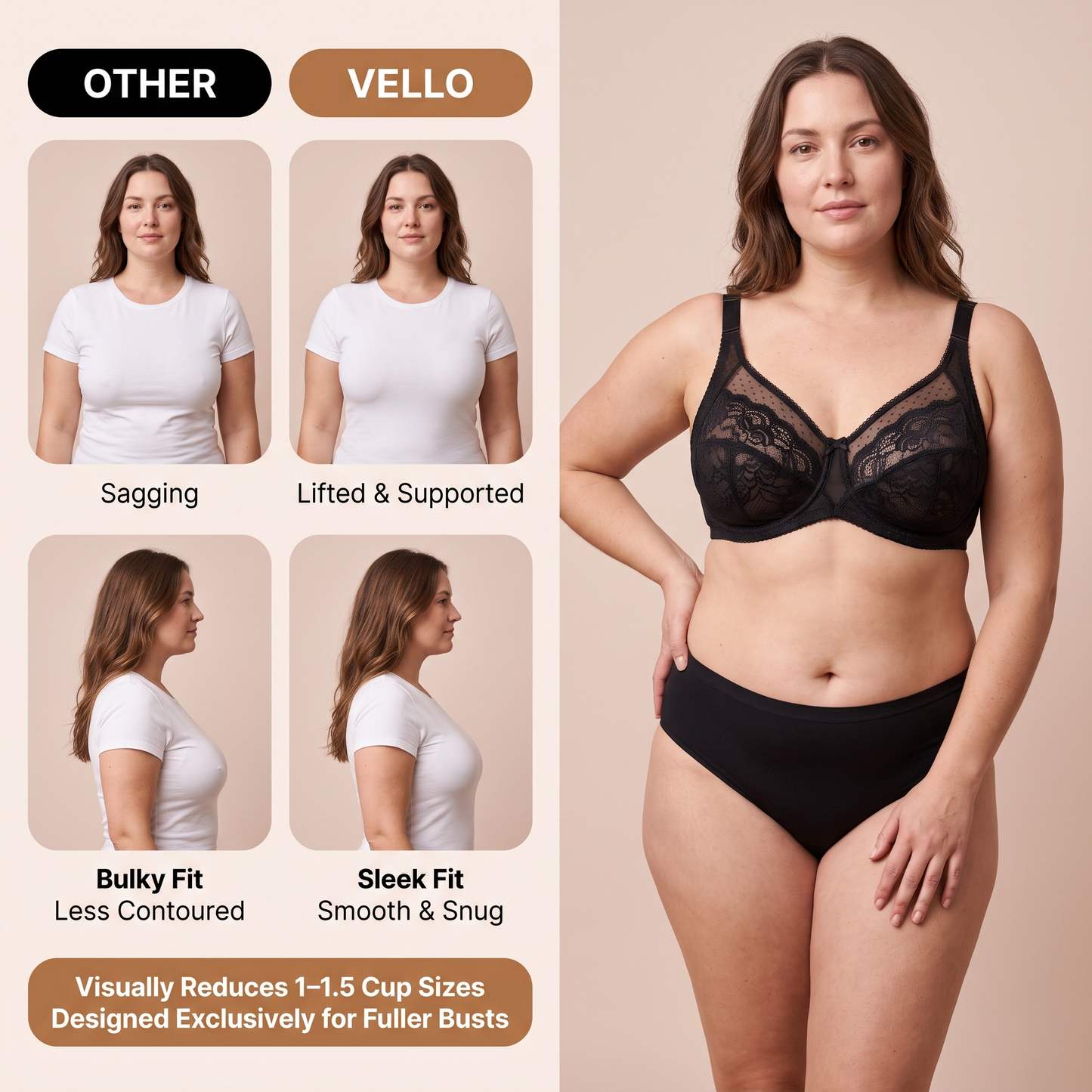 Vello Minimizer Bra